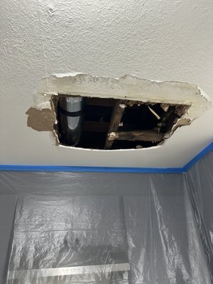 Patch Demo and Finish - Water damage patch fix! As we like to be in and out but leaving quality work left behind! Patch Demo and Finish - Water damage patch fix! As we like to be in and out but leaving quality work left behind!