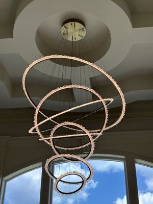 Large Crystal Entry Fixture - 20ft Entry Crystal Fixture
Large Ring is 7ft in diameter Large Crystal Entry Fixture - 20ft Entry Crystal Fixture
Large Ring is 7ft in diameter