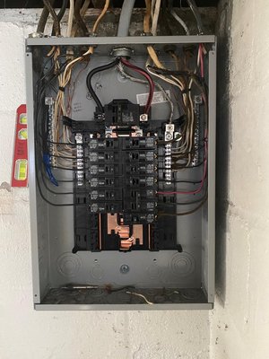 100 Amp panel upgrade - Do you experience tripped breakers or flickering lights? Your electrical panel may be outdated and unable to handle the electrical demands of your home or business. This is a project for a 60 A to 100 A panel upgrade. 
Contact us today to schedule a consultation with our licensed electricians and upgrade your electrical panel!