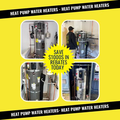 Heat Pump Water Heaters? - Contact Local Plumbing today for rebate information and a free onsite quote! Heat Pump Water Heaters? - Contact Local Plumbing today for rebate information and a free onsite quote!