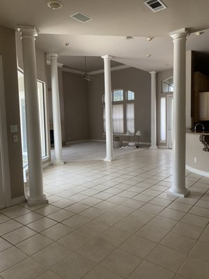 Complete Living Area Renovation - From dated tile and segmented spaces to a seamless, open-concept design. Rich hardwood floors, a modernized kitchen, and elevated lighting bring warmth, flow, and a refined, high-end finish—built for everyday living and effortless entertaining.