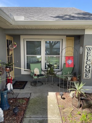 Front Entryway Frame-In - The front entryway-way frame-in was done this week in Davenport Florida. White metal, 16” Woodgrain Kickplate, Stainless Steel Fasteners (Our Sandard Fastener) Heavy-Duty door with Doorkit and of course Phifer Screen. Front Entryway Frame-In - The front entryway-way frame-in was done this week in Davenport Florida. White metal, 16” Woodgrain Kickplate, Stainless Steel Fasteners (Our Sandard Fastener) Heavy-Duty door with Doorkit and of course Phifer Screen.