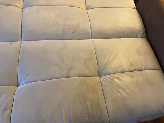 Residential couch cleaning - Customer was looking for a cleaning on their couch it had been some time since her last service due to the fact they lived on the fifth floor of an older Boston apartment. Luckily with our smaller extractor we were able to deep clean the couch and rid most of the stains that had been plaguing them for some time.
