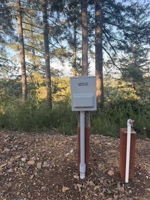 RV Panel & Power Installation - Installed a custom RV power pedestal with 50A, 30A, and 20A service, dedicated breakers, labeled circuits, and a clean professional finish.