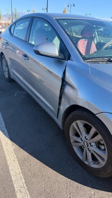Before and after photo  - fender repair before and after  Before and after photo  - fender repair before and after 