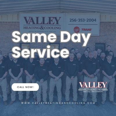 24/7 Same Day Service - You can trust Valley Heating & Cooling to provide you with top-quality service and honest recommendations regarding system repairs, replacements, and new installations. We can even help you ensure that your home’s plumbing, heating and cooling systems are working well and at optimal energy efficiency year-round with routine maintenance services. 24/7 Same Day Service - You can trust Valley Heating & Cooling to provide you with top-quality service and honest recommendations regarding system repairs, replacements, and new installations. We can even help you ensure that your home’s plumbing, heating and cooling systems are working well and at optimal energy efficiency year-round with routine maintenance services.