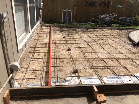 Residential Concrete Demolition & Installation - Extend outside areas on patios and pool decks with new concrete pours.
