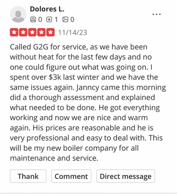 Review - 100 % customer satisfaction!