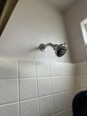 New Delta Shower Valve Install - We installed a new Delta Shower Valve and patched the drywall perfectly. This installation included a new shower arm, new valve body, new shower head, new single handle Delta valve and perfect drywall patching.