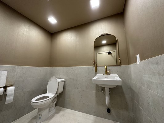 Candy North Bathroom Addition & Remodeling - This project included an addition of a ground up bathroom and remodeling of two additional existing bathrooms. Materials hand picked with an exclusive paint job in a sand textured metallic gold. Commercial application with ADA accommodations. Candy North Bathroom Addition & Remodeling - This project included an addition of a ground up bathroom and remodeling of two additional existing bathrooms. Materials hand picked with an exclusive paint job in a sand textured metallic gold. Commercial application with ADA accommodations.