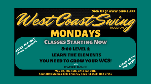 Voted Top West Coast Swing Studio Worldwide! - Now offering West Coast Swing Mondays.
We were voted the Top West Coast Swing Studio worldwide!
Drop in and check it out. Voted Top West Coast Swing Studio Worldwide! - Now offering West Coast Swing Mondays.
We were voted the Top West Coast Swing Studio worldwide!
Drop in and check it out.