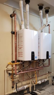 Installs. - Tired of frequent water heater replacements every 6 years? Switch to a tankless water heater with a 15-year heat exchanger warranty and 5-year parts warranty. Trade in your old unit with Uncle E's Plumbing for a lasting solution that provides peace of mind