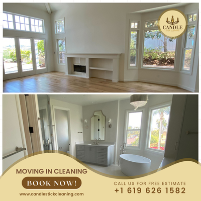 Moving in Cleaning - Moving soon? own vacation rental properties? Candlestick Cleaning provides one-time move-in/out cleaning as well as ongoing vacation rental cleanings to get things back in order after a stay. Moving in Cleaning - Moving soon? own vacation rental properties? Candlestick Cleaning provides one-time move-in/out cleaning as well as ongoing vacation rental cleanings to get things back in order after a stay.