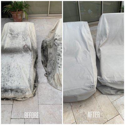 Patio furniture cleaning in Fort Lauderdale - We cleaned this patio furniture for a client who thought they were going to have to replace it. Needless to say they were thrilled when they saw how clean it came out. Patio furniture cleaning in Fort Lauderdale - We cleaned this patio furniture for a client who thought they were going to have to replace it. Needless to say they were thrilled when they saw how clean it came out.
