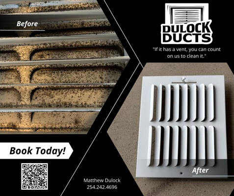 Air Duct Cleaning - 🚨 Is it time to clean your air ducts? 🏠 

Here are a few reasons why it matters:

1.	Remodeling? Dust and debris can clog your ducts—clean them out! 🛠️
2.	Allergy Relief: Breathe easier by removing allergens like dust and pet dander. 🌾
3.	Energy Efficiency: A clean system works better, saving you money! 💡💰
4.	Improved Air Quality: Ensure your family's safety from mold and pollutants. 🌬️
5.	Unpleasant Odors: Say goodbye to weird smells circulating in your home! 🚫👃