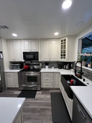 Kitchen Remodel in Glendale, CA - From old to new: Transforming our kitchen into a sleek, white, modern masterpiece with a touch of traditional charm! ✨ Kitchen Remodel in Glendale, CA - From old to new: Transforming our kitchen into a sleek, white, modern masterpiece with a touch of traditional charm! ✨