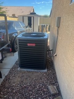 Gas split system replacement. - this is a gas split system we replaced on a home that had the original system that was 22 years old and had a non repairable leak in the condensing coil . Gas split system replacement. - this is a gas split system we replaced on a home that had the original system that was 22 years old and had a non repairable leak in the condensing coil .