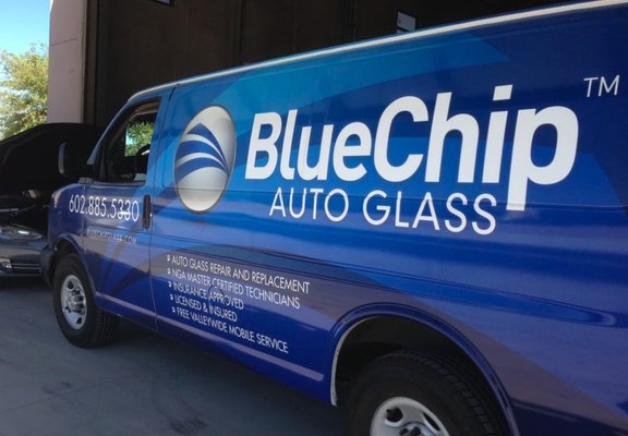 Free Mobile Auto Glass Services - Convenient and Hassle Free
At Blue Chip Auto Glass we want your Phoenix Windshield or other auto glass replacement experience to be as convenient and hassle free as possible. One of the services that we offer at no additional charge is mobile service. Regardless of whether you decide to pay for your repair or replacement yourself or file an insurance claim, we will come to you to complete the repair work. At Blue Chip Auto Glass this mobile service option is always free to you.
When you call Blue Chip Auto Glass in Phoenix to schedule your auto glass repair work, one of our friendly customer service representatives will ask you to identify the day of the week and time of the day which works best with your schedule. We can usually narrow our arrival time to a two to three hour window on a given day. In most cases we can schedule your auto glass installation within a day or two of your call. We will always do our best to accommodate your needs Free Mobile Auto Glass Services - Convenient and Hassle Free
At Blue Chip Auto Glass we want your Phoenix Windshield or other auto glass replacement experience to be as convenient and hassle free as possible. One of the services that we offer at no additional charge is mobile service. Regardless of whether you decide to pay for your repair or replacement yourself or file an insurance claim, we will come to you to complete the repair work. At Blue Chip Auto Glass this mobile service option is always free to you.
When you call Blue Chip Auto Glass in Phoenix to schedule your auto glass repair work, one of our friendly customer service representatives will ask you to identify the day of the week and time of the day which works best with your schedule. We can usually narrow our arrival time to a two to three hour window on a given day. In most cases we can schedule your auto glass installation within a day or two of your call. We will always do our best to accommodate your needs