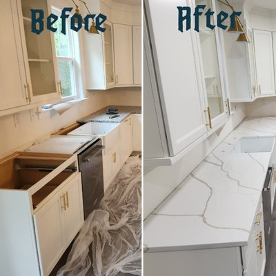 calacatta laza gold - Elevate your interior design with our exquisite quartz installations. Our skilled team ensures seamless integration of this versatile and durable material, creating sleek and stunning countertops, backsplashes, and more. Experience a touch of elegance and sophistication with our expert quartz installation services.
