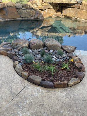 Poolside Landscaping! - Whether you’re needing landscaping done around your pool, or your looking to get a pool put in, Secret Gardens does it all and has you covered for any poolside landscaping needs! Poolside Landscaping! - Whether you’re needing landscaping done around your pool, or your looking to get a pool put in, Secret Gardens does it all and has you covered for any poolside landscaping needs!