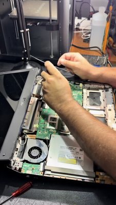 Laptop memory upgrade and soldering repair - This computer needed a jack repair and upgrade. So we took care of the customer and increased his ram from 8GB to 16 GB and repaired his dc charging jack Laptop memory upgrade and soldering repair - This computer needed a jack repair and upgrade. So we took care of the customer and increased his ram from 8GB to 16 GB and repaired his dc charging jack