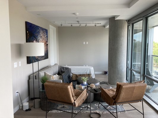 Interior Residential Painting Denver - Freshen up room by adding an accent wall.