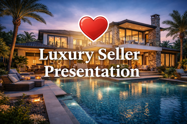 Luxury Seller Presentation - This portfolio is a visual walkthrough of our Luxury Seller Presentation—designed to show how we market high-end homes beyond the standard real estate playbook.

Inside, you’ll see the elevated exposure luxury properties receive, layered on top of our full-service residential approach. This includes professional photography, cinematic video, drone imagery, and carefully crafted property branding, paired with targeted digital and social media campaigns built to reach the right buyers locally, nationally, and internationally.

The presentation highlights how we position luxury homes for maximum visibility, strong buyer engagement, and confident negotiations--combining strategy, presentation, and data-driven marketing to protect value and create momentum.

If you’re considering selling a luxury property, this portfolio offers a clear look at the level of care, reach, and execution we bring to every listing.