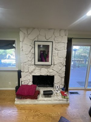New Fireplace insert & Renovation Project - Our clients Designer came up with a game plan, we coordinated with them and here are the end results. New updated look new fireplace more heat!!.