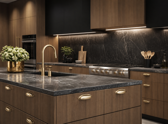 Kitchen design - Black. Wood. Gold.
A perfect balance of contrast and warmth
This combination creates depth, texture, and just the right touch of luxury without overcomplicating the space. Kitchen design - Black. Wood. Gold.
A perfect balance of contrast and warmth
This combination creates depth, texture, and just the right touch of luxury without overcomplicating the space.