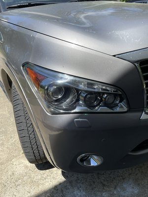 2012 Infiniti QX56 headlight restoration and ceramic coating - This 2012 Infiniti QX56 received a headlight restoration and was protected with a ceramic coating to protect it from fading for years to come 2012 Infiniti QX56 headlight restoration and ceramic coating - This 2012 Infiniti QX56 received a headlight restoration and was protected with a ceramic coating to protect it from fading for years to come