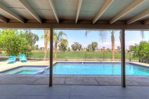 "GOLFERS OASIS" 2 Bedroom, 2 Bath, Max Occupancy 4 Guests - For more information and to request a reservation quote for your date range, visit https://www.pdvacationrentals.com/golfersoasis.
Surrounded by championship golf courses and minutes from the Indian Wells Tennis Garden, Golfers Oasis is a well appointed, pet friendly home with ample amenities.
This beautiful 2 bedroom 2 bath property has a large back yard, set on a double fairway with your own private pool and spa. The park-like setting allows for expansive green built and sunset views all the while enjoying the agonies and triumphs of golfers as they play through from the shaded covered patio. The backyard also offers citrus trees for your pleasure. Enjoy fresh squeezed grapefruit juice at breakfast or for your afternoon cocktail in season.
Tastefully furnished with many upgrades, Golfers Oasis has an open floor plan that is perfect for indoor and outdoor entertaining. The fully equipped kitchen features a breakfast bar, granite countertops and stainless steel appliances.
Located in the friendly community of The Palm Desert Country Club, Golfers Oasis is near the club house with an 18 hole golf course, practice area as well as a restaurant and bar with live music each Friday and Saturday night.
Convenient access to the entire desert, "Golfers Oasis" is 3 minutes away from the Indian Wells Tennis Garden, 10 minutes from El Paseo for world class shopping and dining, 20 minutes away from Palm Springs and the Polo Grounds which hosts many of the valley's music festivals. "GOLFERS OASIS" 2 Bedroom, 2 Bath, Max Occupancy 4 Guests - For more information and to request a reservation quote for your date range, visit https://www.pdvacationrentals.com/golfersoasis.
Surrounded by championship golf courses and minutes from the Indian Wells Tennis Garden, Golfers Oasis is a well appointed, pet friendly home with ample amenities.
This beautiful 2 bedroom 2 bath property has a large back yard, set on a double fairway with your own private pool and spa. The park-like setting allows for expansive green built and sunset views all the while enjoying the agonies and triumphs of golfers as they play through from the shaded covered patio. The backyard also offers citrus trees for your pleasure. Enjoy fresh squeezed grapefruit juice at breakfast or for your afternoon cocktail in season.
Tastefully furnished with many upgrades, Golfers Oasis has an open floor plan that is perfect for indoor and outdoor entertaining. The fully equipped kitchen features a breakfast bar, granite countertops and stainless steel appliances.
Located in the friendly community of The Palm Desert Country Club, Golfers Oasis is near the club house with an 18 hole golf course, practice area as well as a restaurant and bar with live music each Friday and Saturday night.
Convenient access to the entire desert, "Golfers Oasis" is 3 minutes away from the Indian Wells Tennis Garden, 10 minutes from El Paseo for world class shopping and dining, 20 minutes away from Palm Springs and the Polo Grounds which hosts many of the valley's music festivals.