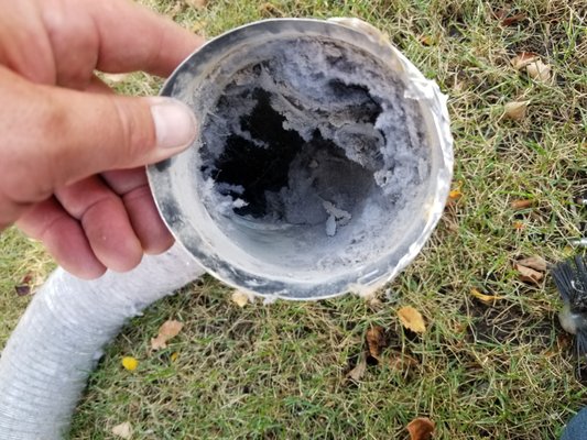 Dryer Vent Cleaning - Here is some photos of dryer vents being cleaned, inspected.