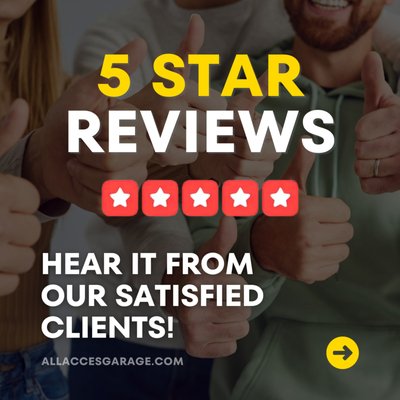 Yelp 5-Star Reviews - A complete repair, including replacement of pulleys, springs, cables, and other essential components, can not only fix the immediate problem but also prevent future breakdowns. This long-term solution offers peace of mind and can often be more cost-effective than a full replacement.

Need a quote? Give us a call, and we'll provide a free estimate based on your specific needs. Let us help you breathe new life into your garage door.