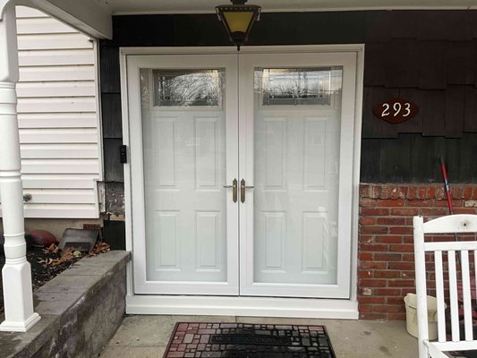 Front entry double doors - A beautiful, much needed upgrade to this front entry!