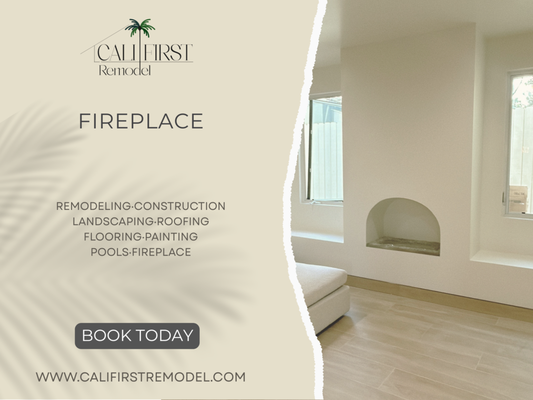 Fireplace Installation & Refacing - Cozy up with a custom fireplace installation or refacing in North Hollywood and Sherman Oaks. Whether adding a new gas insert or updating your hearth with stone, brick, or tile surround, our licensed craftsmen manage permits, masonry, and finishing touches for a stunning focal point.