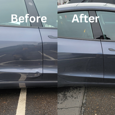 2023 Tesla Model 3 bodywork before and after - We use the most expensive paint to do the job. The project was done perfectly within 4 days. 2023 Tesla Model 3 bodywork before and after - We use the most expensive paint to do the job. The project was done perfectly within 4 days.