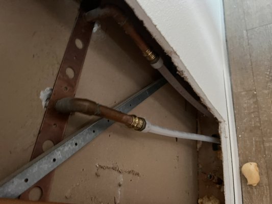 Whole house Repipe - We Repiped the whole house with in 5 days 3 bathrooms, laundry, kitchen and ran a recirculating line from the kitchen to the water heater. Whole house Repipe - We Repiped the whole house with in 5 days 3 bathrooms, laundry, kitchen and ran a recirculating line from the kitchen to the water heater.