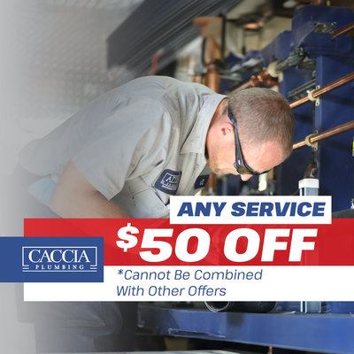 Thank You For Visiting - Caccia Plumbing offers a wide range of services that can greatly benefit the comfort and safety of your home. One of the primary ways a Caccia Plumbing can help you is by addressing plumbing emergencies promptly and effectively. Whether it's a burst pipe, a severe leak, or a backed-up sewer line, our skilled plumbers can quickly diagnose the issue, provide immediate solutions, and minimize potential damage to your property. Their expertise and specialized tools enable Caccia Plumbing to handle even the most complex and urgent plumbing problems, restoring functionality and peace of mind.

Beyond emergency situations, a Caccia Plumbing can also assist you with routine maintenance and preventive measures. Regular plumbing maintenance can identify minor issues before they escalate into costly problems, saving you both time and money in the long run. From drain cleaning and pipe inspections to water heater tune-ups, a Caccia Plumbing can ensure that your plumbing system operates efficiently and smoothly. We can offer tailored advice on how to maintain your plumbing infrastructure, optimize water usage, and extend the lifespan of your fixtures and appliances.

Additionally, Caccia Plumbing often provides installation and renovation services, helping you upgrade your home with modern plumbing solutions. Whether you're remodeling your kitchen, bathroom, or entire property, a Caccia Plumbing can guide you through the process, advising on fixture selection, layout design, and optimal pipe placement. Their expertise ensures that installations are done correctly, complying with building codes and regulations. With Caccia, you can achieve the desired aesthetic and functionality while avoiding potential pitfalls that might arise from DIY approaches.

In essence, Caccia Plumbing's comprehensive services encompass emergency repairs, preventive maintenance, and expert guidance for installations and renovations. By relying on our experience and knowledge, you can enjoy a smoothly functioning plumbing system, improved efficiency, and the assurance that your plumbing needs are handled by our team of trained professionals.