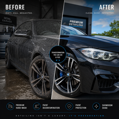 Exterior Detailing - Restore your vehicle’s shine and protect its finish with our comprehensive exterior detailing services. We wash, clay, polish, and wax your car’s exterior—removing dirt, road grime, and contaminants for a flawless, high-gloss look. Our skilled detailers clean wheels, dress tires, polish trim, and treat windows, leaving every inch sparkling. Trust us for thorough, expert exterior detailing that enhances curb appeal and preserves your car’s value. Exterior Detailing - Restore your vehicle’s shine and protect its finish with our comprehensive exterior detailing services. We wash, clay, polish, and wax your car’s exterior—removing dirt, road grime, and contaminants for a flawless, high-gloss look. Our skilled detailers clean wheels, dress tires, polish trim, and treat windows, leaving every inch sparkling. Trust us for thorough, expert exterior detailing that enhances curb appeal and preserves your car’s value.