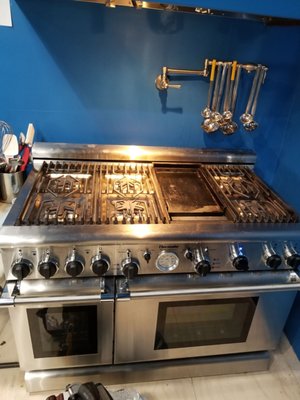 THERMADOR Professional Range repair - The customer called Sub-Zero Repairs Calabasas with an urgent request to inspect their Thermador professional range as it had random clicking on the left burners and the griddle temperature thermostat not working properly as well as the griddle ignition control. We dispatched our technician within an hour of the call. During the diagnostics test, we noticed that the griddle temperature thermostat and DSI module not working as supposed to be as well as the spark module and two right spark electrodes. The quote was provided to the customer to replace all the faulty parts. The customer agreed to proceed. We ordered the parts, and so repairs were conducted the next day.
We used special tools to disassembly the top burners, we removed the top burner nuts to have access to internal parts that need to replace. We replaced the spark module, two right spark electrodes, griddle DSI module, and griddle temperature thermostat. We assembly all components back, panels, burners, and nuts back together. We conducted several tests after that and gave some recommendations to the customer on how to use the unit to avoid a common issue. The customer was very happy with the job well done.
Our technician followed COVID-19 guidelines by using a mask, gloves, and sanitizer. THERMADOR Professional Range repair - The customer called Sub-Zero Repairs Calabasas with an urgent request to inspect their Thermador professional range as it had random clicking on the left burners and the griddle temperature thermostat not working properly as well as the griddle ignition control. We dispatched our technician within an hour of the call. During the diagnostics test, we noticed that the griddle temperature thermostat and DSI module not working as supposed to be as well as the spark module and two right spark electrodes. The quote was provided to the customer to replace all the faulty parts. The customer agreed to proceed. We ordered the parts, and so repairs were conducted the next day.
We used special tools to disassembly the top burners, we removed the top burner nuts to have access to internal parts that need to replace. We replaced the spark module, two right spark electrodes, griddle DSI module, and griddle temperature thermostat. We assembly all components back, panels, burners, and nuts back together. We conducted several tests after that and gave some recommendations to the customer on how to use the unit to avoid a common issue. The customer was very happy with the job well done.
Our technician followed COVID-19 guidelines by using a mask, gloves, and sanitizer.