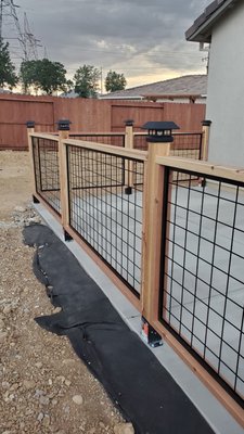 Custom fencing - these projects were made by clients desires, we built a project design and approved before execution. Custom fencing - these projects were made by clients desires, we built a project design and approved before execution.