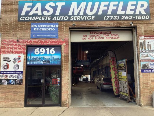 One-Stop Muffler & Auto Repair Shop - Fast Muffler, your one-stop muffler shop and auto repair shop. Serving the Chicagoland area since 2016, we specialize in custom mufflers and automotive repairs. Call now to keep your ride running smoothly - Services : Mufflers, Brakes, Oil Changes, Suspension, Complete Auto Repair, Check Engine Diagnostics, Battery Replacement, Wheel Bearings, A/C Maintenance, Catalytic Converters. 25 years of experience for Custom Bent Mufflers. From brakes and oil changes to suspension, batteries, tires, and more, our experienced team is here to provide top-notch service. Don't wait! Visit us today and experience the Fast Muffler difference!