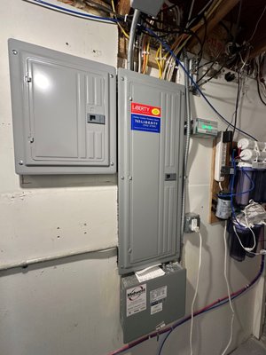 EV Charging Stations - Customer wanted to install an EV Charger for his Ford Mustang. He read our reviews and invited Liberty Comfort Systems out to give him an estimate to install a charging station. In this case, we had to upgrade his electric panel in order to supply enough power to the EV charging station. Most panels may require a sub-panel or an upgraded panel to allow for adequate power. Some utility companies provide off-peak metering for these devices to include a discounted usage rate. Customer was highly satisfied with the work performed. EV Charging Stations - Customer wanted to install an EV Charger for his Ford Mustang. He read our reviews and invited Liberty Comfort Systems out to give him an estimate to install a charging station. In this case, we had to upgrade his electric panel in order to supply enough power to the EV charging station. Most panels may require a sub-panel or an upgraded panel to allow for adequate power. Some utility companies provide off-peak metering for these devices to include a discounted usage rate. Customer was highly satisfied with the work performed.