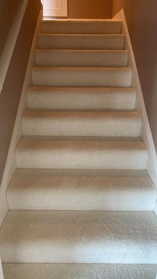 Plush Carpeting in SF - This client wanted to upgrade their carpet on the stairs and other rooms. We installed the Super Pad carpet pad. In most cases it eliminates the need for a carpet pad. The client chose a gorgeous plush carpet by Stanton in Jazzy Snow. A plush addition to the home. Plush Carpeting in SF - This client wanted to upgrade their carpet on the stairs and other rooms. We installed the Super Pad carpet pad. In most cases it eliminates the need for a carpet pad. The client chose a gorgeous plush carpet by Stanton in Jazzy Snow. A plush addition to the home.