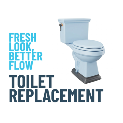 Toilet Replacement & New Toilet Installation - This project included professional toilet replacement and new toilet installation for improved performance, water efficiency, and leak-free operation. We removed the old toilet, prepared the flange and connection area, installed the new unit, secured all components, sealed the base, and tested the system for proper flushing, stability, and reliable drainage. A professionally installed toilet helps prevent leaks, improves bathroom functionality, and provides long-term plumbing reliability. Toilet Replacement & New Toilet Installation - This project included professional toilet replacement and new toilet installation for improved performance, water efficiency, and leak-free operation. We removed the old toilet, prepared the flange and connection area, installed the new unit, secured all components, sealed the base, and tested the system for proper flushing, stability, and reliable drainage. A professionally installed toilet helps prevent leaks, improves bathroom functionality, and provides long-term plumbing reliability.