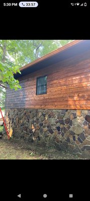 Cedarwood Pressure Washing & Sealing Project - The project we pressure washed & sealed a clients cedarwood siding on their detached garage. Cedarwood Pressure Washing & Sealing Project - The project we pressure washed & sealed a clients cedarwood siding on their detached garage.