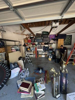 Garage edit - Customers now empty-nesters were looking to edit a garage that hasn’t been touched for years. Together with my assistant, we were able to tackle most of the garage and one session. Behind me, my helper was able to dust and wipe surfaces. Client was ecstatic to regain the space. Garage edit - Customers now empty-nesters were looking to edit a garage that hasn’t been touched for years. Together with my assistant, we were able to tackle most of the garage and one session. Behind me, my helper was able to dust and wipe surfaces. Client was ecstatic to regain the space.