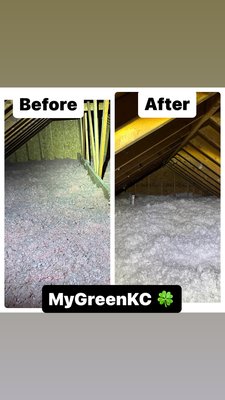 Top of the House: Attic Insulation Revamp - Welcome to the Top of the House: Attic Insulation Revamp! Let me paint you a picture of this modern marvel nestled in the heart of a suburban neighborhood, built with care and precision in 2005. This two-story abode boasts contemporary design elements and ample space for a growing family. Perhaps the most impressive feature of this home lies above, hidden away in the attic. Thanks to the experts at MyGreenKC, the attic has undergone a remarkable transformation with new insulation that ensures optimal energy efficiency year-round. This cutting-edge insulation not only helps regulate the temperature inside the home, keeping it cool in the summer and cozy in the winter, but it also helps lower energy bills and reduce environmental impact.