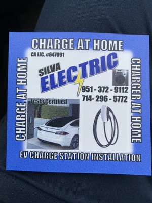 Tesla charger installed - We are licensed and certified by Tesla
And installing EV chargers is one of our favorite projects the typical EV level two Charger installation or 240 V outlet is $400
V Tesla charger installed - We are licensed and certified by Tesla
And installing EV chargers is one of our favorite projects the typical EV level two Charger installation or 240 V outlet is $400
V