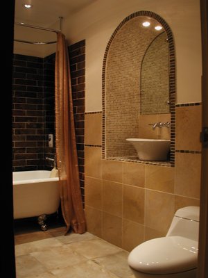 A beautiful romantic bathroom in laguardia place manhattan. - This bathroom was the main bathroom. The objective was to create a very romantic low light with a claw legs bathtub. With a lot of arches.And
A lot of base to earth's color. I think it came out exceptionally good. A beautiful romantic bathroom in laguardia place manhattan. - This bathroom was the main bathroom. The objective was to create a very romantic low light with a claw legs bathtub. With a lot of arches.And
A lot of base to earth's color. I think it came out exceptionally good.
